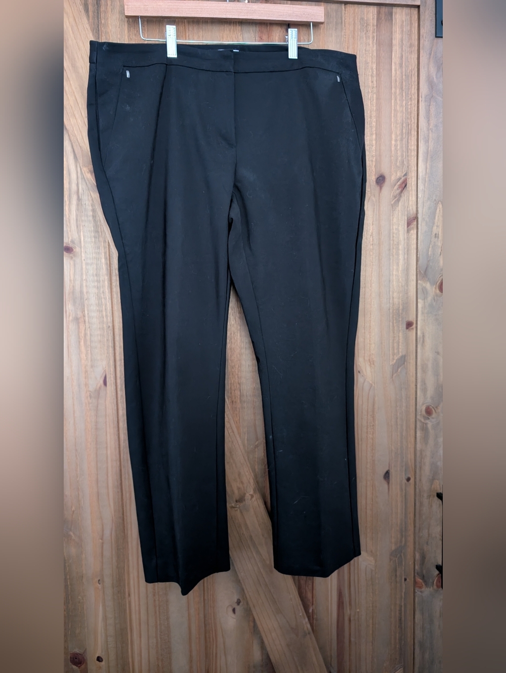 Black Women's Dress Pants - Classic Straight Leg